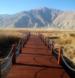 西藏拉鲁国家湿地公园浮桥工程