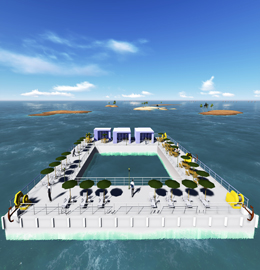 莱蒙水榭湾海上漂浮平台工程